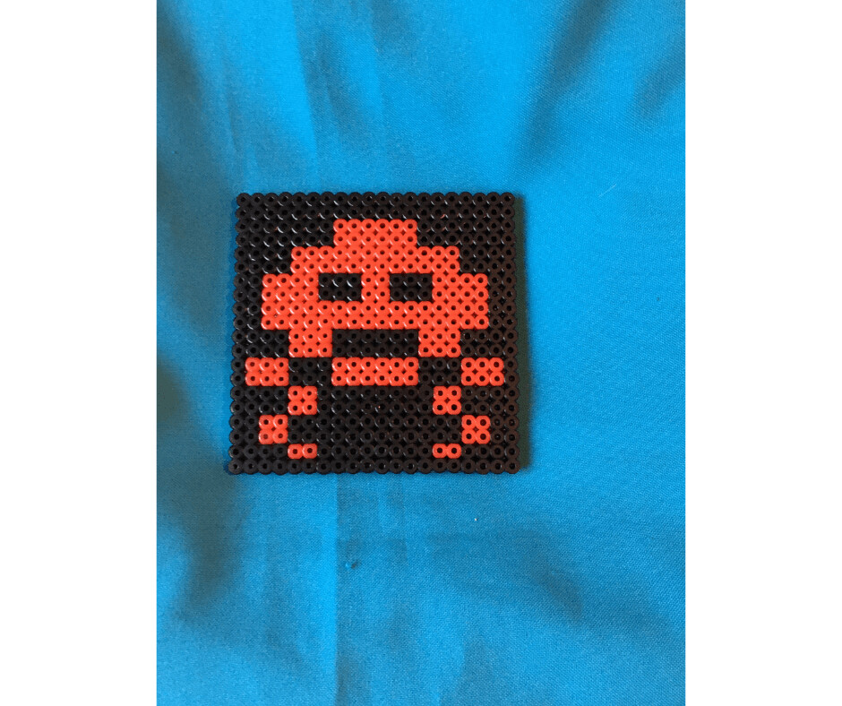 Coaster -  Space Invaders (red)