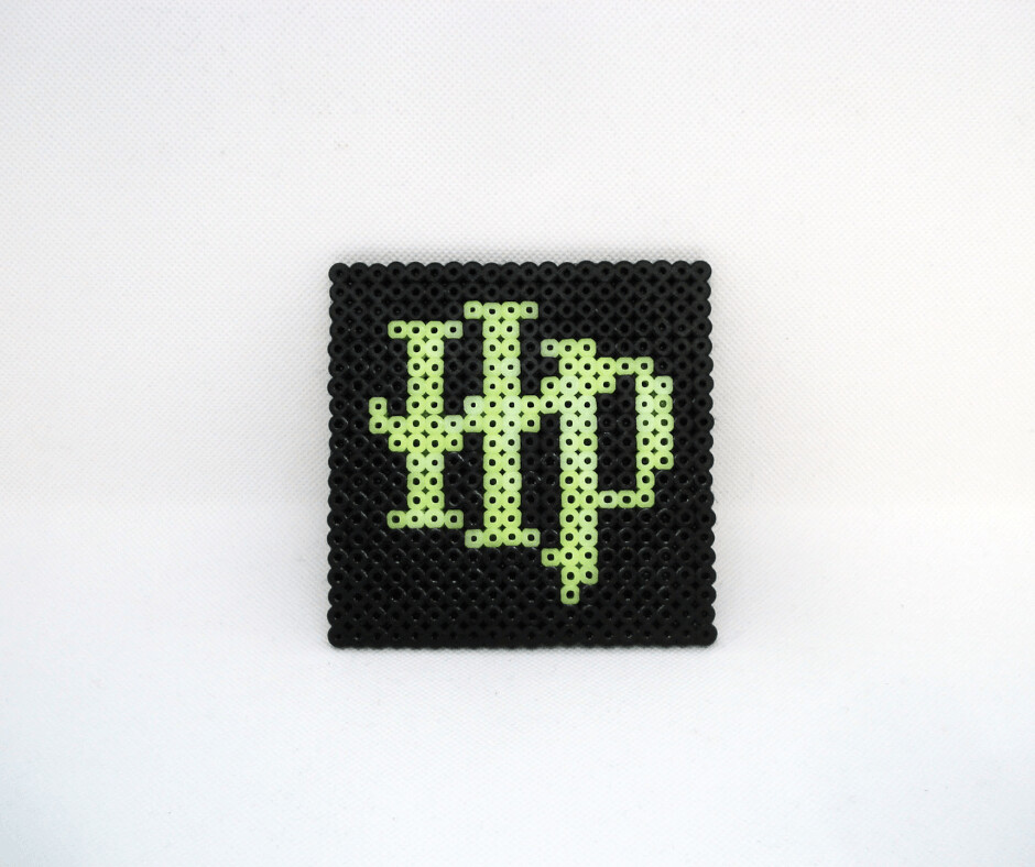Coaster -  Harry Potter logo (black & yellow)