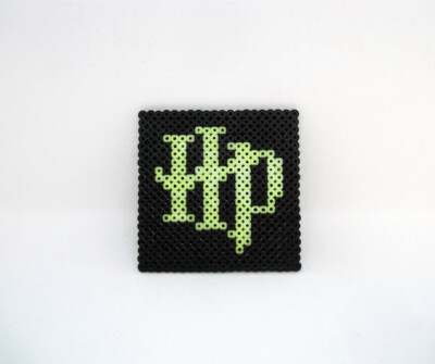 Coaster -  Harry Potter logo (black & yellow)