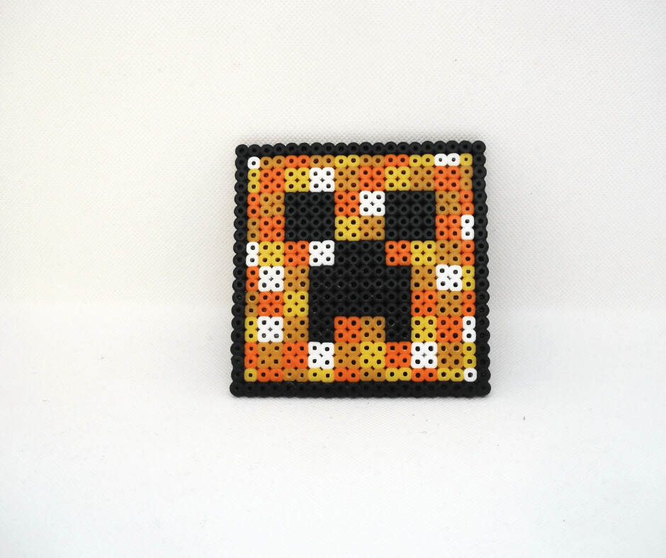 Coaster -  Minecraft, Creeper (orange)