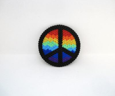 Coaster - Peace Sign (black)