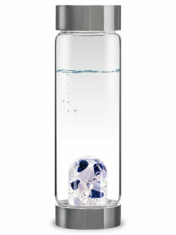 ViA Edelsteinflasche Balance von VitaJuwel - Sodalith, Chalcedon, Bergkristall ViA Edelsteinflasche Balance von VitaJuwel - Sodalith, Chalcedon, Bergkristall