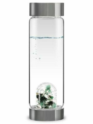 ViA Edelsteinflasche Vitality von VitaJuwel - Smaragd, Bergkristall