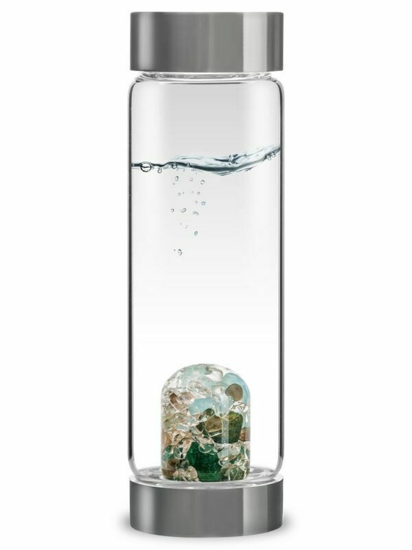 ViA Edelsteinflasche Forever Young von VitaJuwel - Aquamarin, Aventurinquarz, Rauchquarz, Bergkristal ViA Edelsteinflasche Forever Young von VitaJuwel - Aquamarin, Aventurinquarz, Rauchquarz, Bergkristal