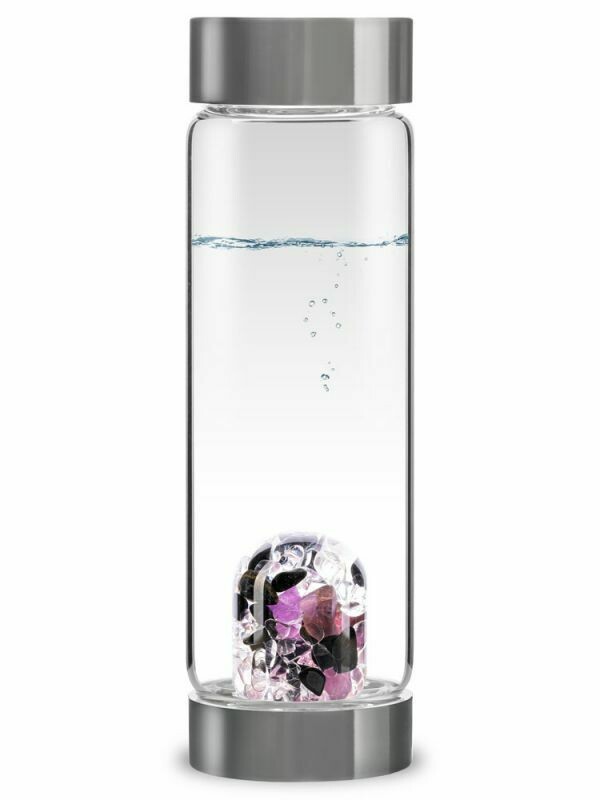 ViA Edelsteinflasche Guardian von VitaJuwel - Turmalin (schwarz), Amethyst, Bergkristall ViA Edelsteinflasche Guardian von VitaJuwel - Turmalin (schwarz), Amethyst, Bergkristall