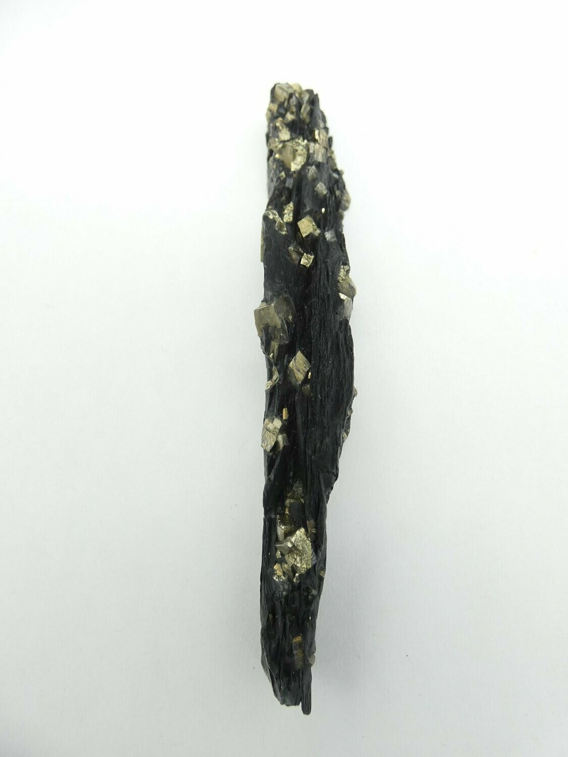 Anhänger Schieferpyrit, roh, Maße: 10,0x1,7x1,5 cm