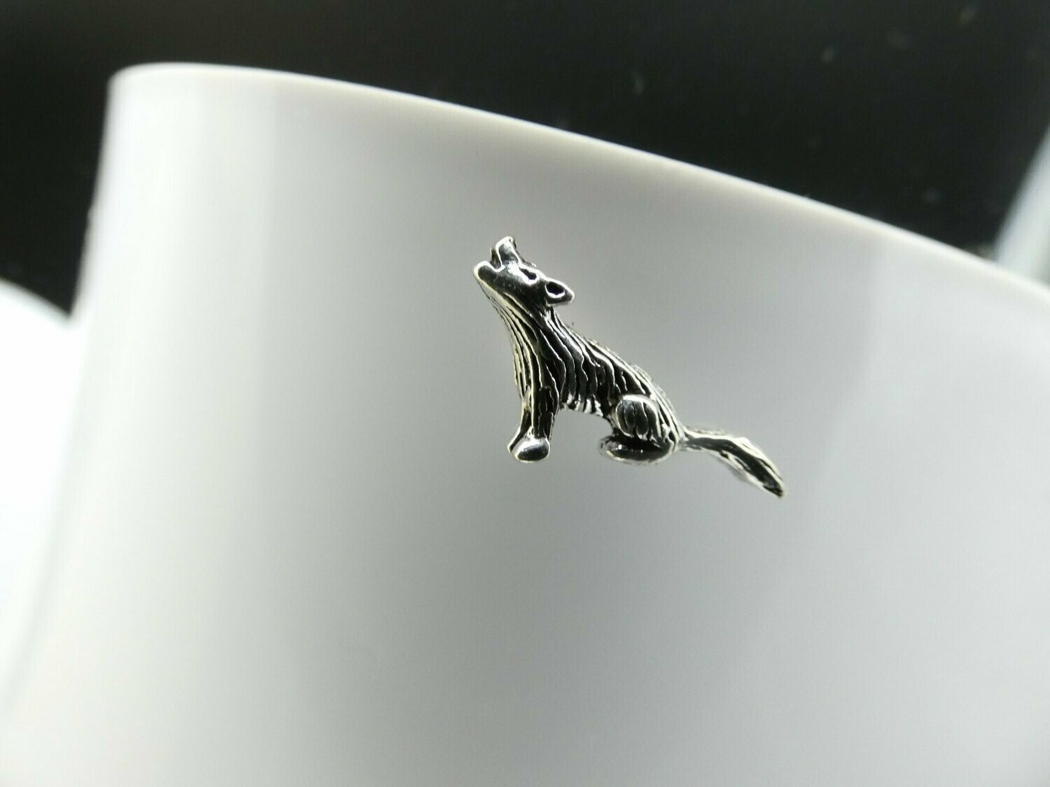 Ohrstecker Silber 925 , Wolf