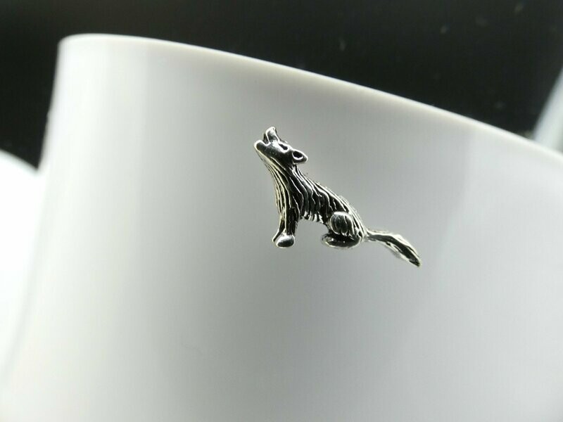 Ohrstecker Silber 925 , Wolf Ohrstecker Silber 925 , Wolf