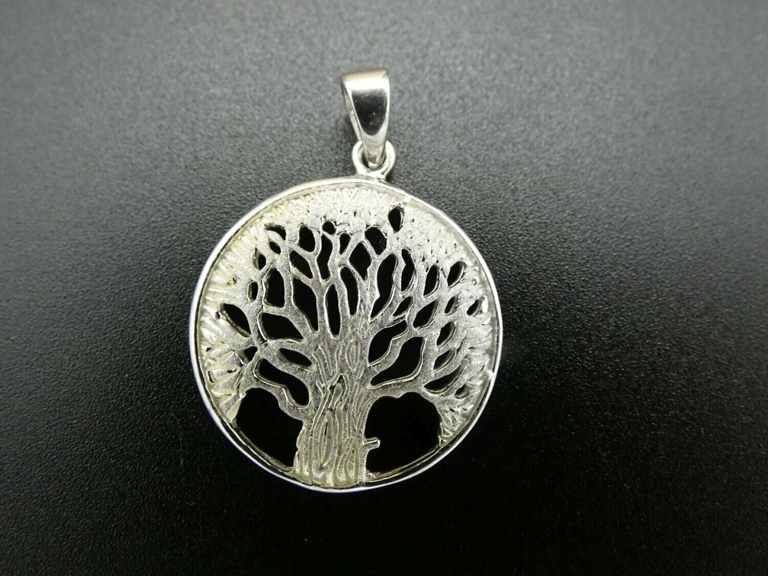 Anhänger Silber 925, Lebensbaum, Ø ca. 2,4cm, 3,1 gr., Versand in D gratis!