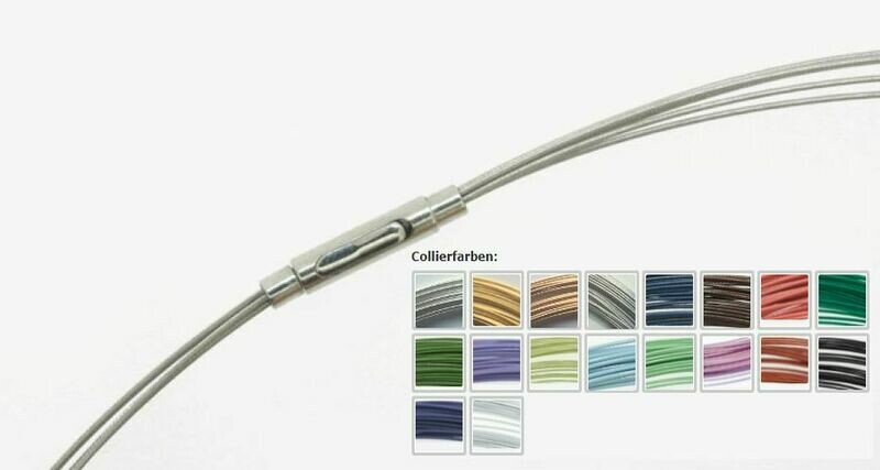 Edelstahlcollier mit Krododilverschluß / 15-reihig, versch. Farben, Gratisversand in D! Edelstahlcollier mit Krododilverschluß / 15-reihig, versch. Farben, Gratisversand in D!