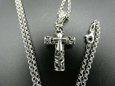 Anhänger Silber 925, Gothic-Kreuz