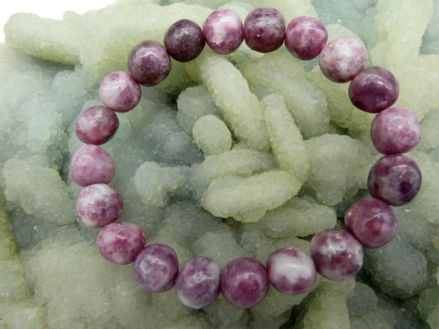 Armband Lepidolit, dehnbar