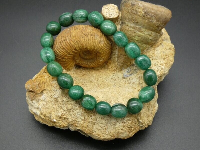 Armband Aventurin, grün, dehnbar Armband Aventurin, grün, dehnbar