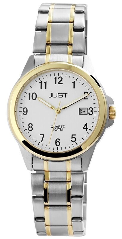 Herrenuhr analog, Just JU236 mit Edelstahlband, bicolor, 10 atm Herrenuhr analog, Just JU236 mit Edelstahlband, bicolor, 10 atm