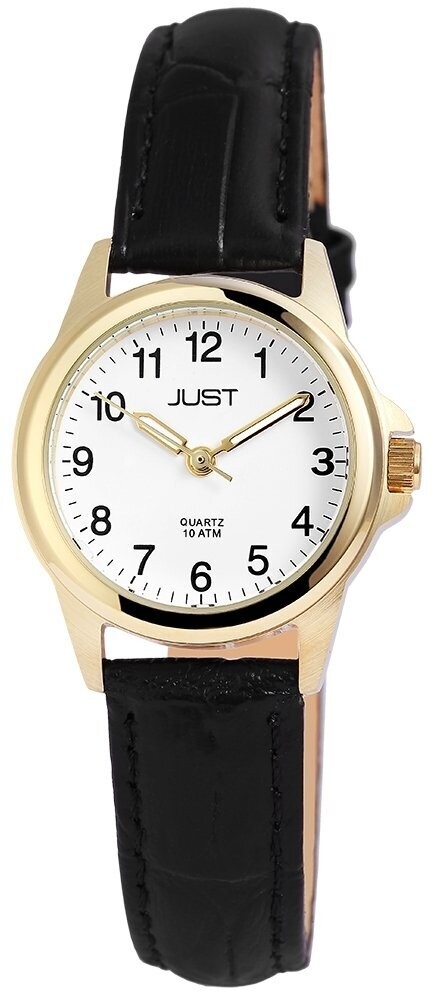 Damenuhr analog, JUST,  Echtlederband, 10 atm, Gratisversand in D