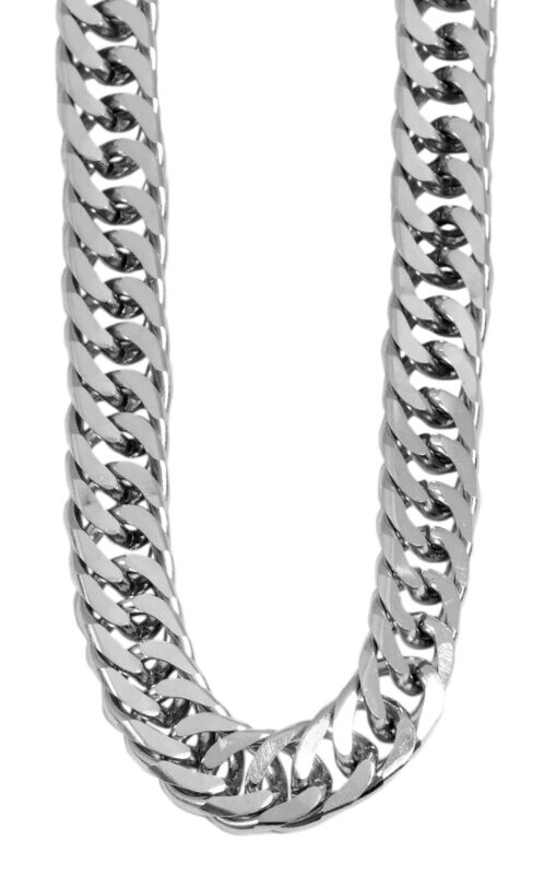 Edelstahl Flachpanzerkette, 8mm breit, 3mm hoch, versch. Längen Edelstahl Flachpanzerkette, 8mm breit, 3mm hoch, versch. Längen