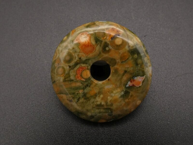 Rhyolit Donut, Durchmesser 3 cm Rhyolit Donut, Durchmesser 3 cm