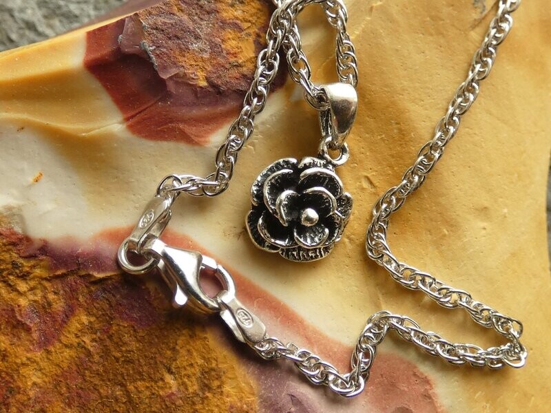 Anhänger Silber 925, Rose Anhänger Silber 925, Rose