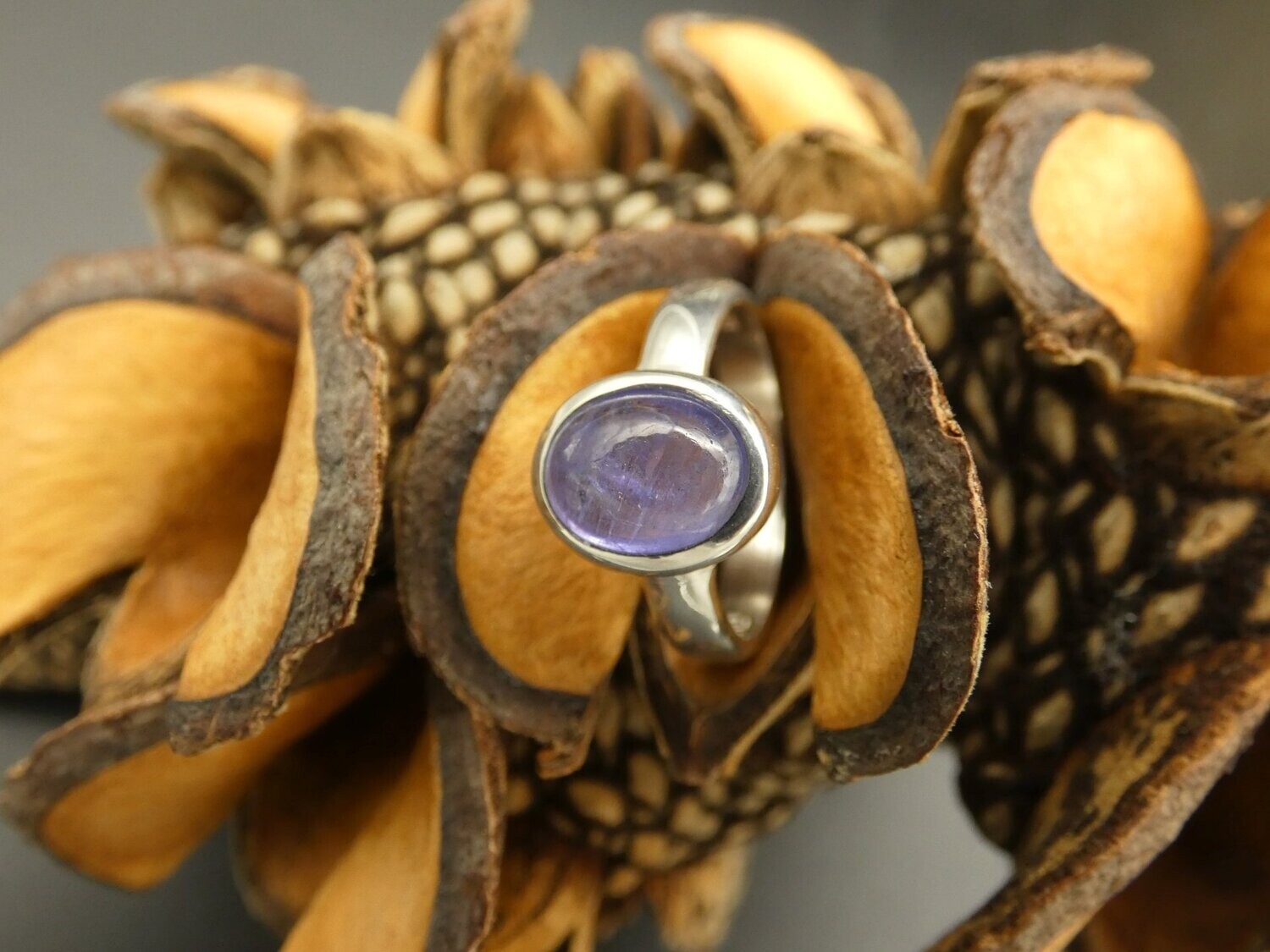 Ring Tanzanite Silberfassung 925, Größe 51