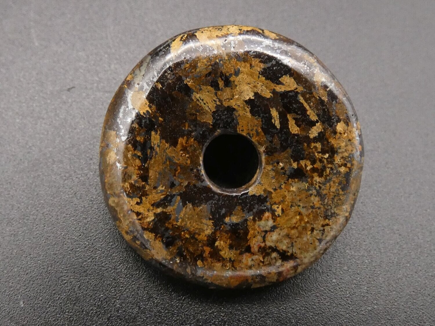 Bronzit Donut, Durchmesser 3 cm