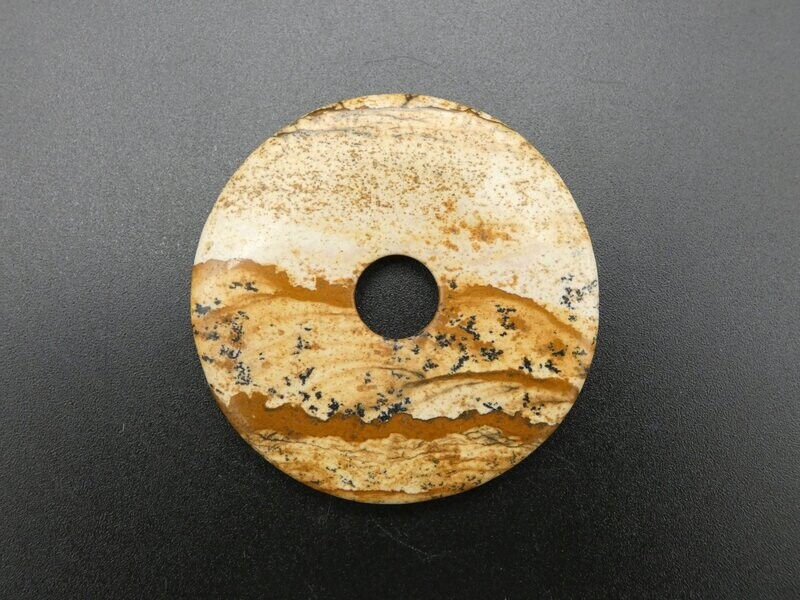 Landschafts-Jaspis Donut, Durchmesser 4 cm Landschafts-Jaspis Donut, Durchmesser 4 cm