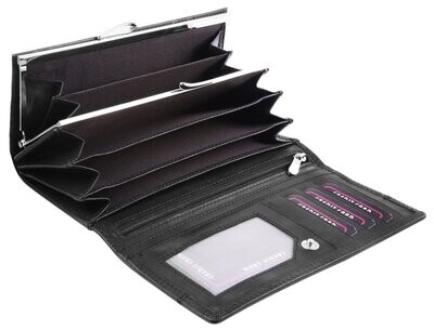 Damen Geldbörse aus Echtleder mit RFID-Schutz, AKZENT, 18x10x3cm,
4 Farbauswahlen