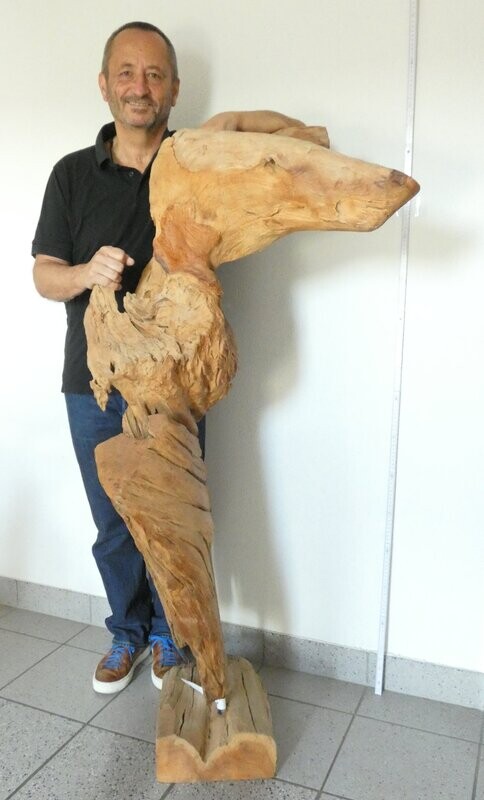 Teakholz Seelöwe Höhe ca. 143 cm, 30 kg Teakholz Seelöwe Höhe ca. 143 cm, 30 kg