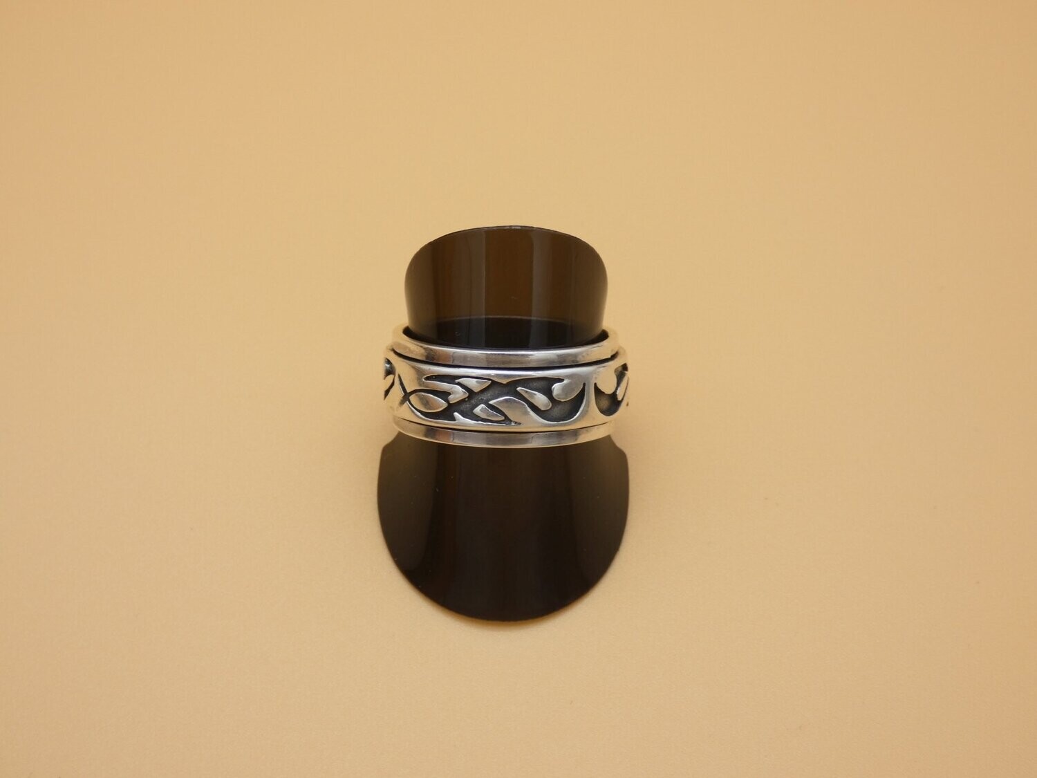 Ring Silber 925, Spinning Ring, drehbar, Größe 62-63