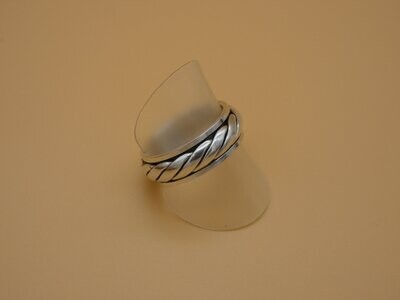 Ring Silber 925, Spinning Ring, verschlungen, drehbar, Größe 63-64, Gratisversand in D.