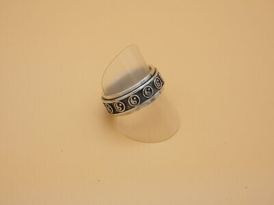 Ring Silber 925, Spinning Ring, verschlungen, drehbar, Größe 66,5 Ring Silber 925, Spinning Ring, verschlungen, drehbar, Größe 66,5