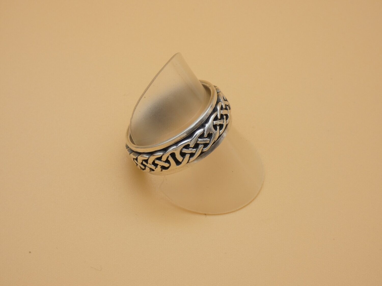Ring Silber 925, Spinning Ring, Keltischer Knoten, drehbar, Größe 67,5, Gratisversand in D!