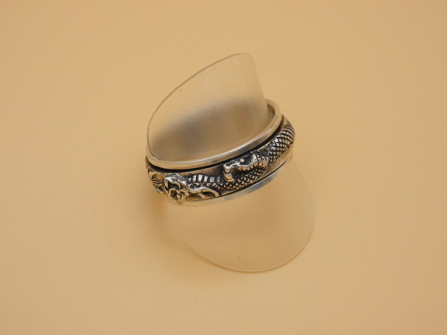 Ring Silber 925, Spinning Ring, Keltischer Knoten, drehbar, Größe 72, Gratisversand in D!