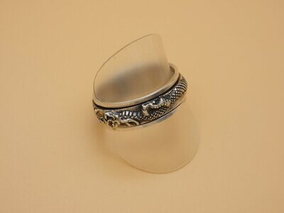 Ring Silber 925, Spinning Ring, Keltischer Knoten, drehbar, Größe 72, Gratisversand in D!
