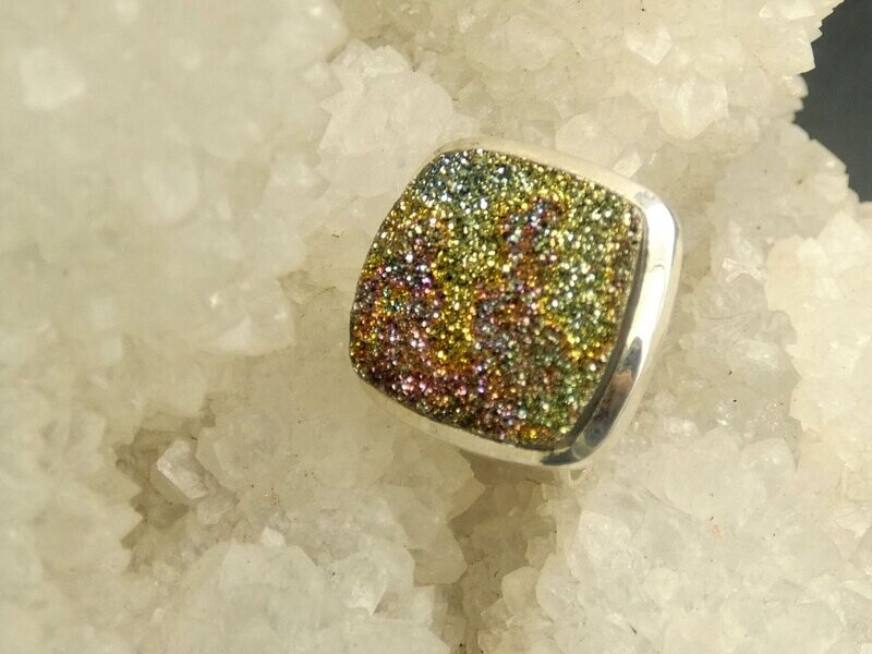 Spectro Pyrite Ring, quadratisch, Silber 925, Größe 57,5 Spectro Pyrite Ring, quadratisch, Silber 925, Größe 57,5
