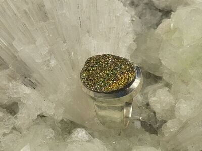 Spectro Pyrite Ring, oval, Silber 925, Größe 54 Spectro Pyrite Ring, oval, Silber 925, Größe 54