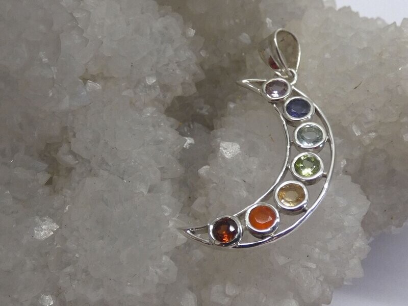 Chakra Anhänger, Mond, Länge ca. 3,2cm, , Silber 925, Versand in D gratis! Chakra Anhänger, Mond, Länge ca. 3,2cm, , Silber 925, Versand in D gratis!