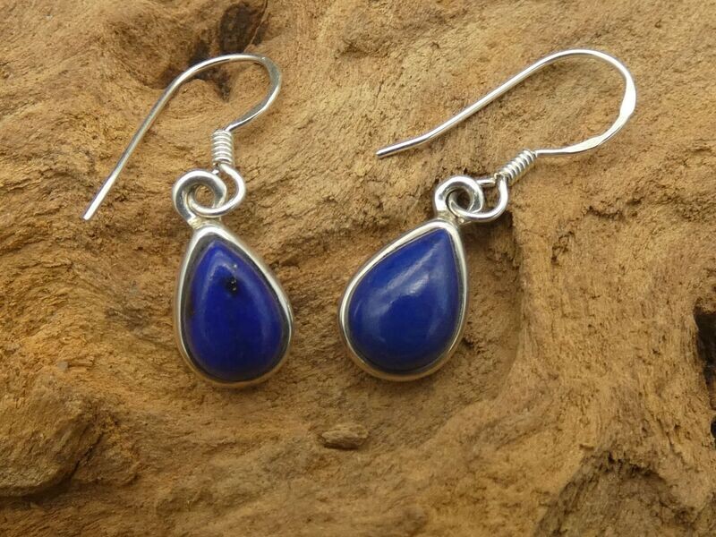 Ohrhänger Lapislazuli, Silberfassung 925 in Tropfenform, Gratisversand in D Ohrhänger Lapislazuli, Silberfassung 925 in Tropfenform, Gratisversand in D
