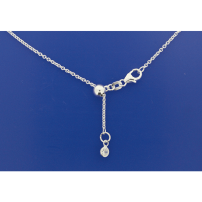 Silberkette ANKER RUND VARIO mit Zirkonia (Karabiner) Silberkette ANKER RUND VARIO mit Zirkonia (Karabiner)