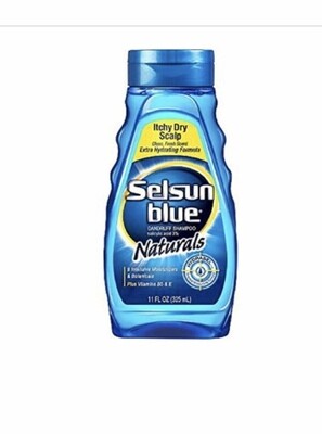 Selsun Blue Naturals Itchy Dry Scalp Dandruff Shampoo 11 oz
