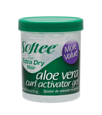 Softee Aloe Vera Curl Activator Gel For Extra Dry Hair 8oz