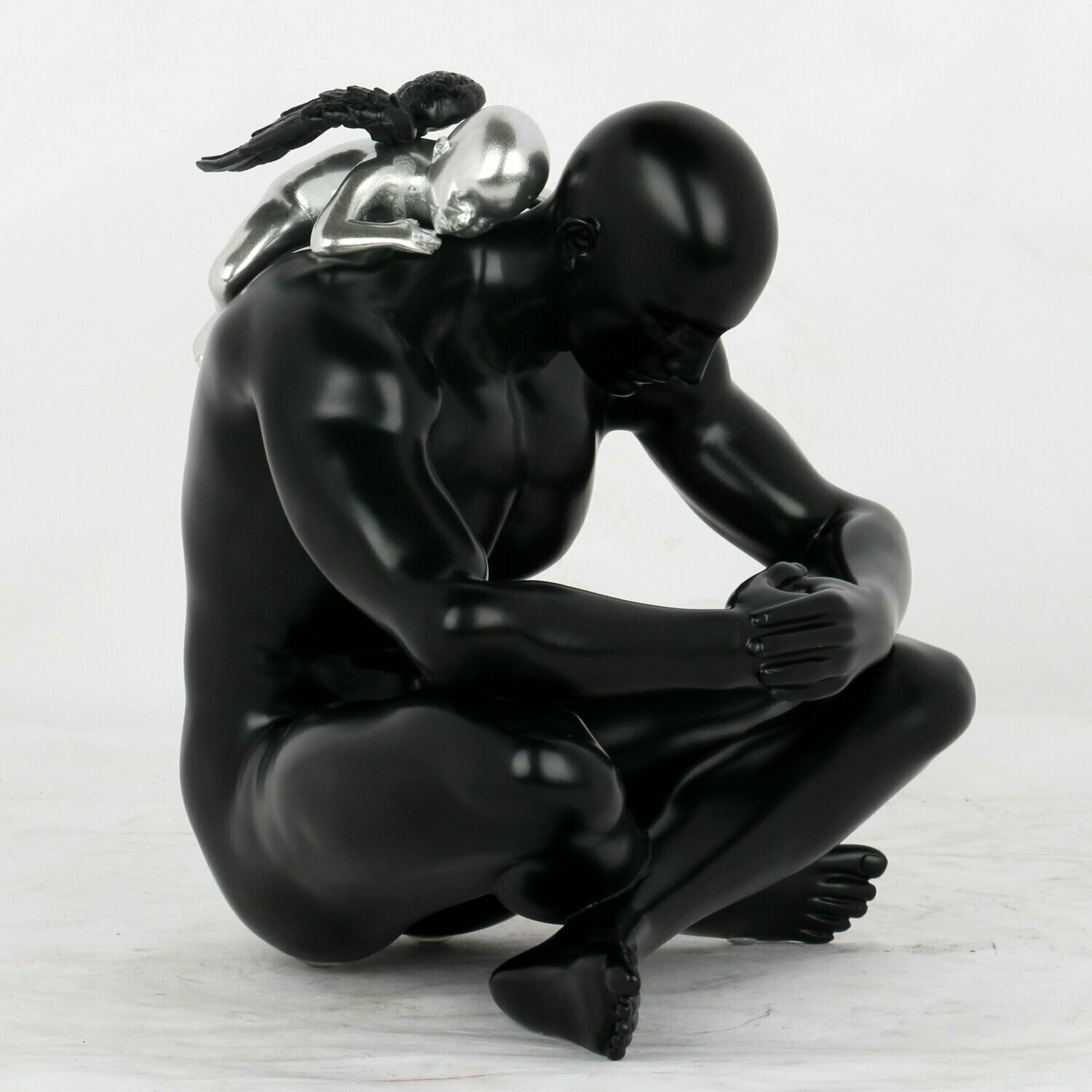 Andrea Giorgi - lim. ed. scultura Babyangel nero opaco ULTIMO PEZZO DISPONIBILE