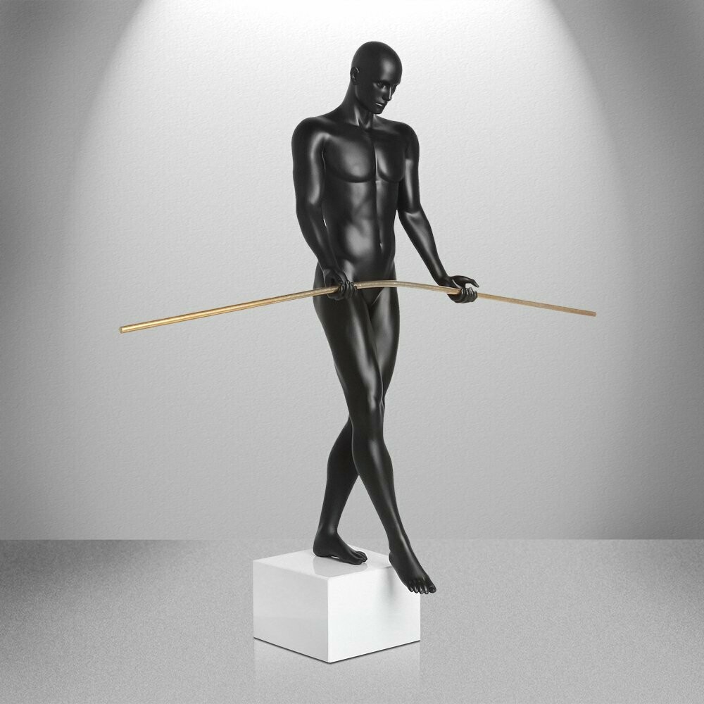 Andrea Giorgi - lim. ed. scultura Balance man nero opaco