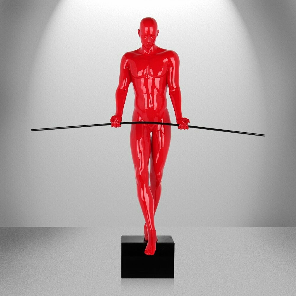 Andrea Giorgi - lim. ed. scultura Balance man rosso ULTIMI 2 PEZZI DISPONIBILI