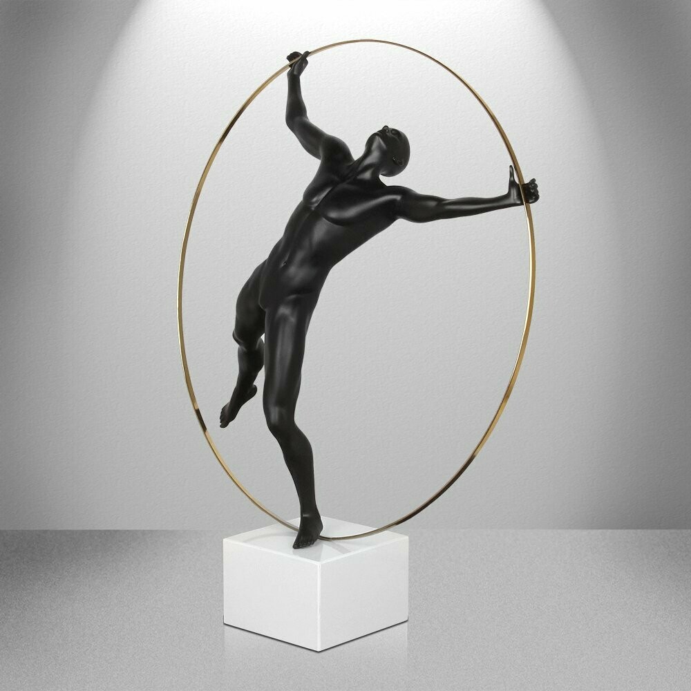 Andrea Giorgi - lim. ed. scultura Circle of life nero opaco