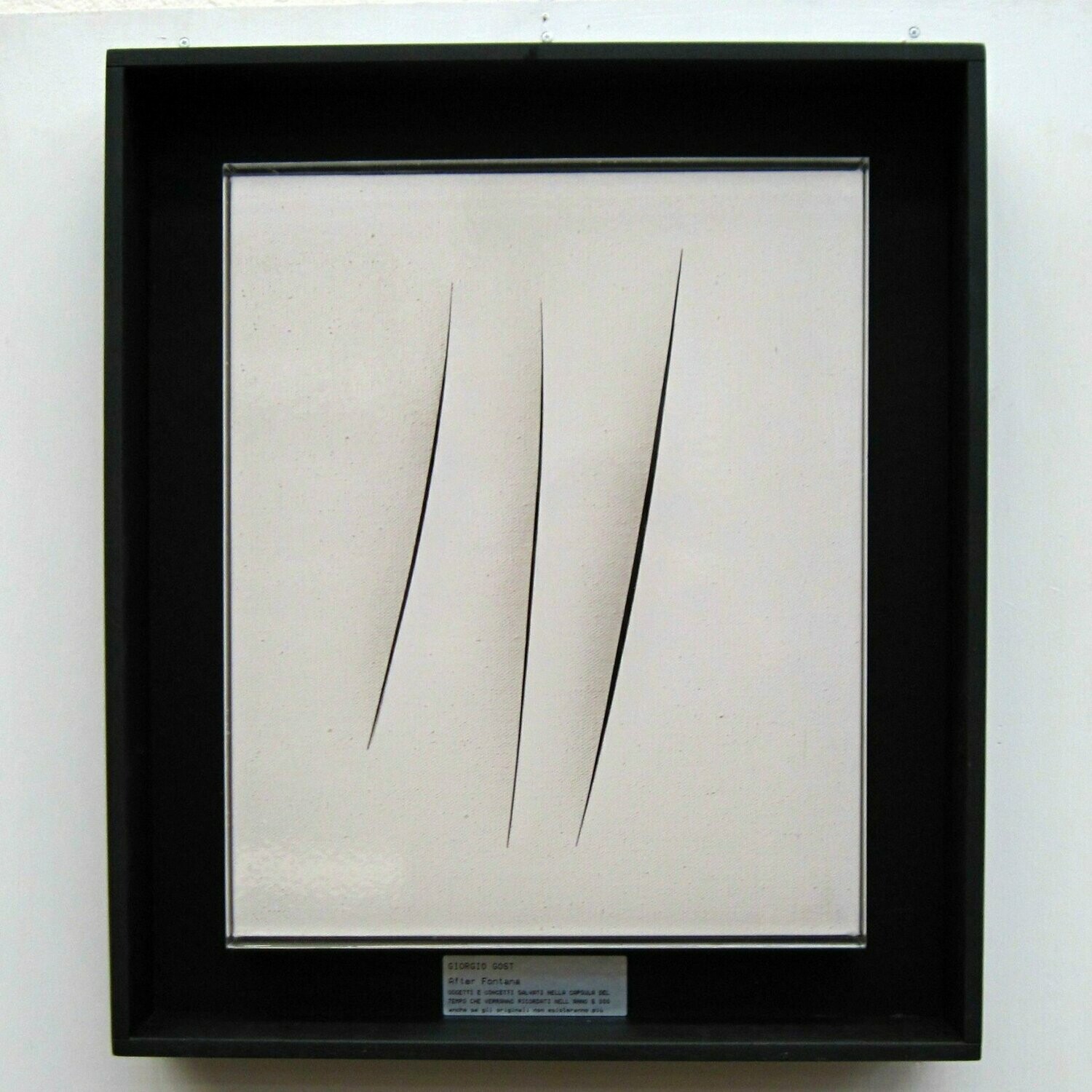 Giorgio Gost  - After Fontana bianco