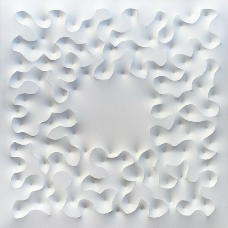 Giuseppe Amadio - estroflessione 70x70cm del 2004