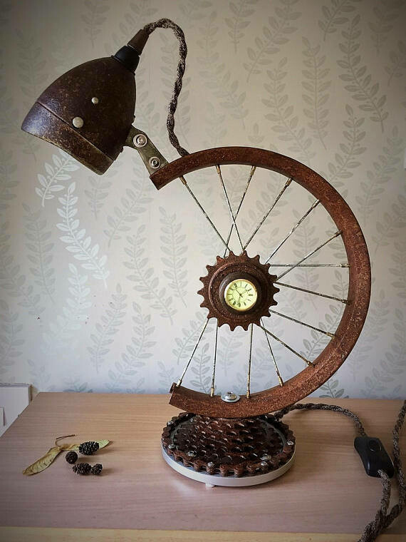 lampada da tavolo vintage stile industriale