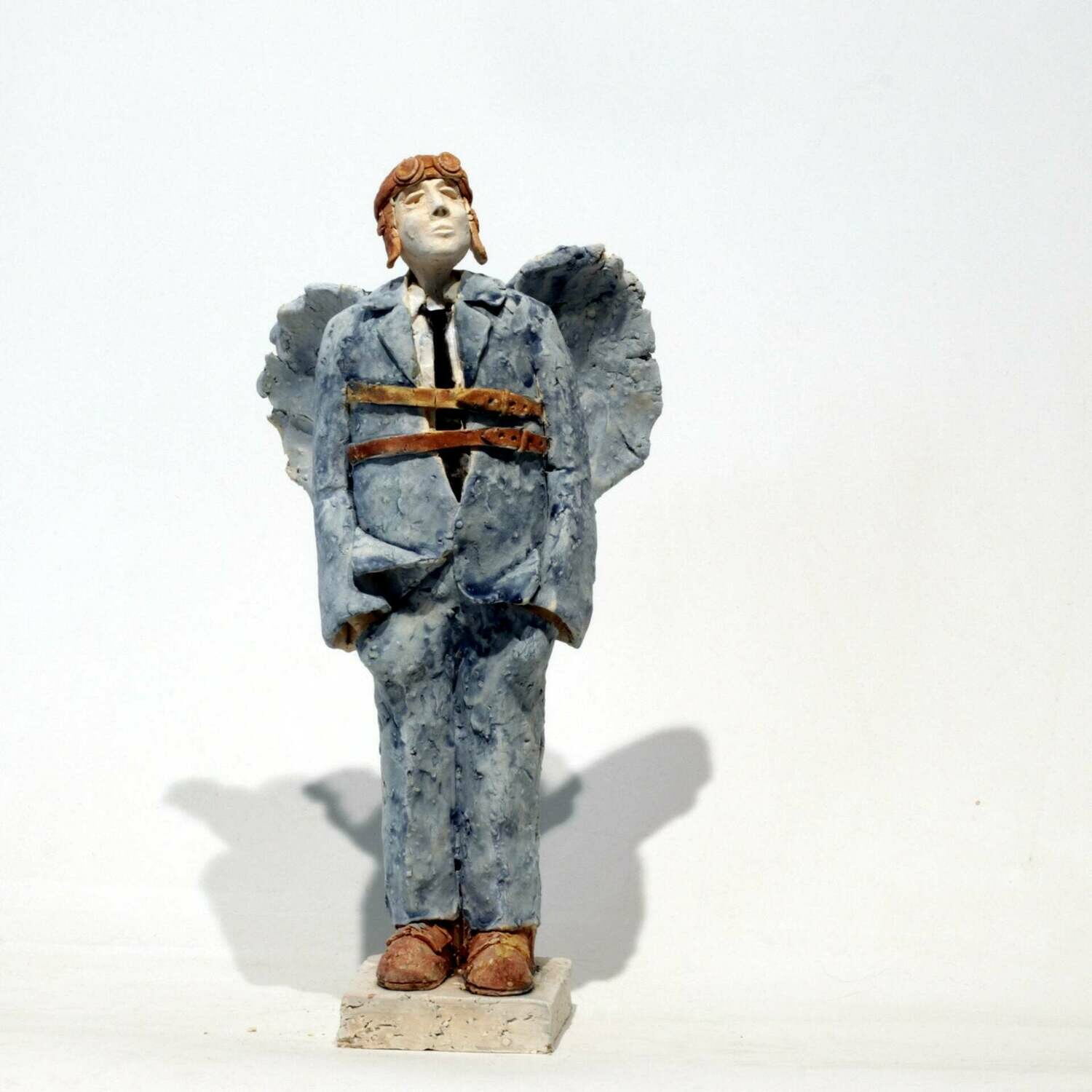 Scultura in ceramica Icaro
