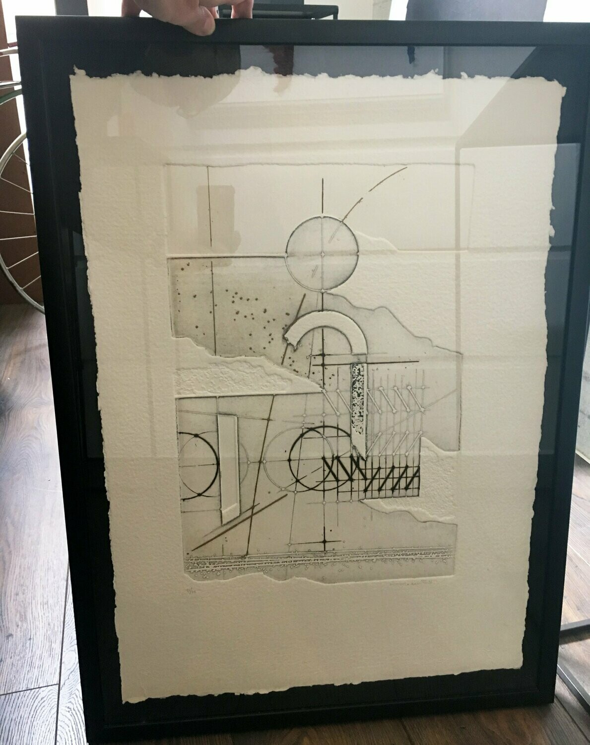 Walter Valentini - acquaforte 45x65 cm con cornice