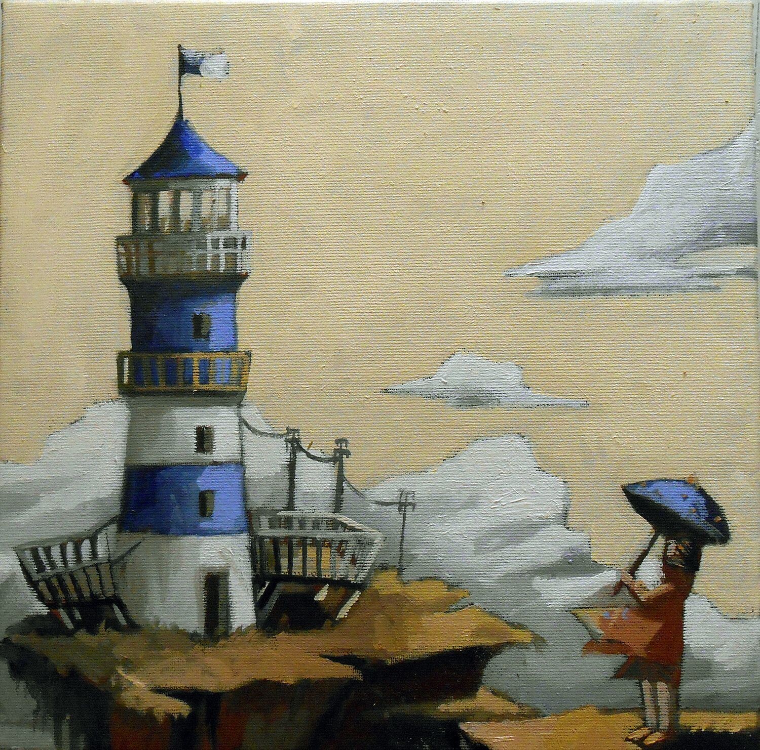 Carloni Alessandra - percorso della memoria - 30x30cm